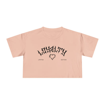 Loyalty Women's Crop Tee | Limited Edition Graphic Top, Trendy Summer Fashion, Perfect for Festivals & Casual Wear, Gift for Friends