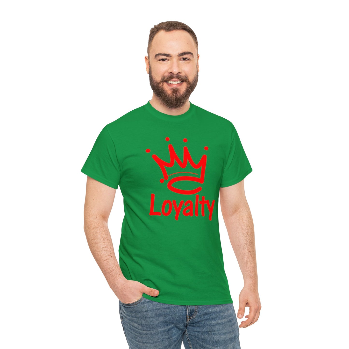 Camiseta unisex de algodón pesado - Corona Roja de Lealtad