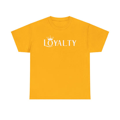 Camiseta unisex de algodón pesado - Reina la lealtad blanca