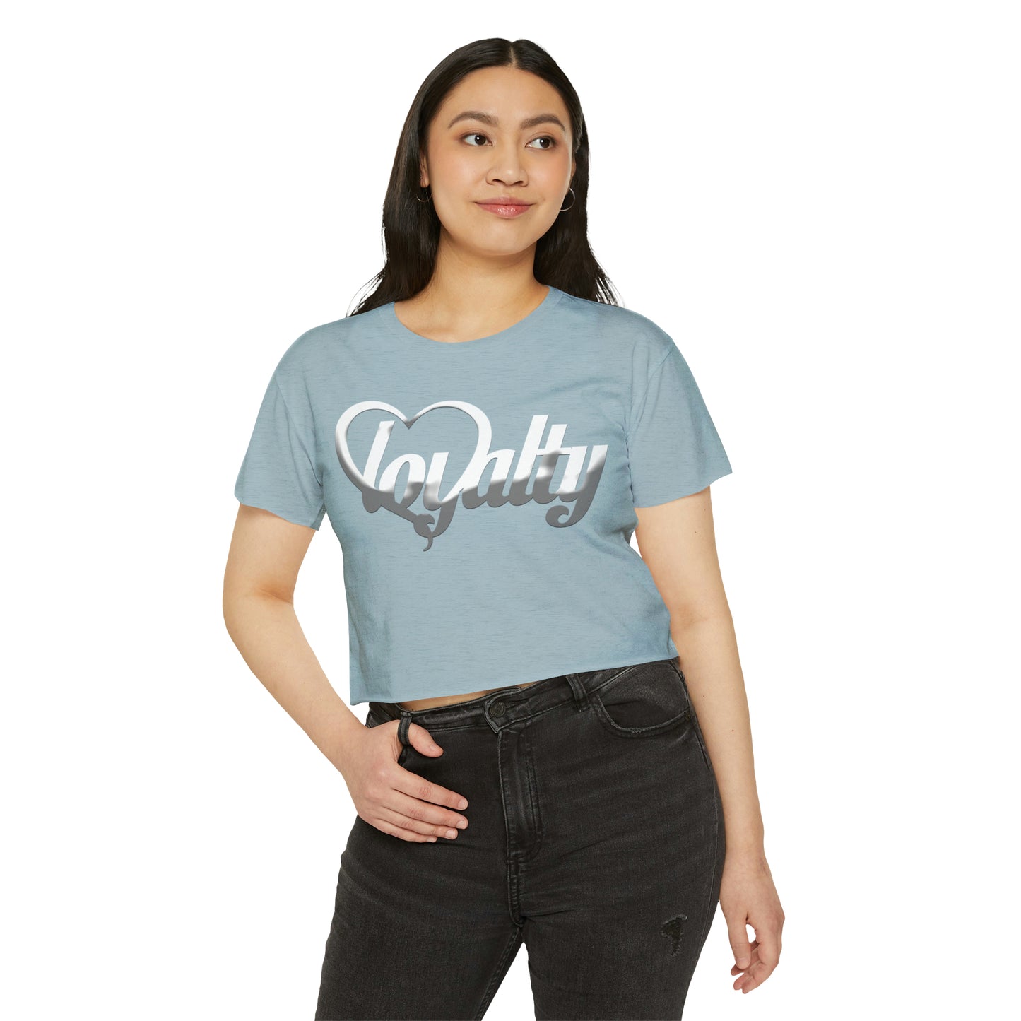 Crop top de festival para mujer - White Heart Of Loyalty