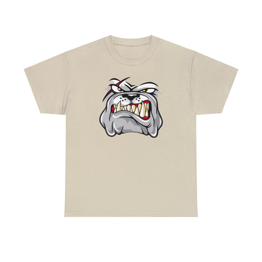 Camiseta unisex de algodón pesado - Cara de bulldog enojado