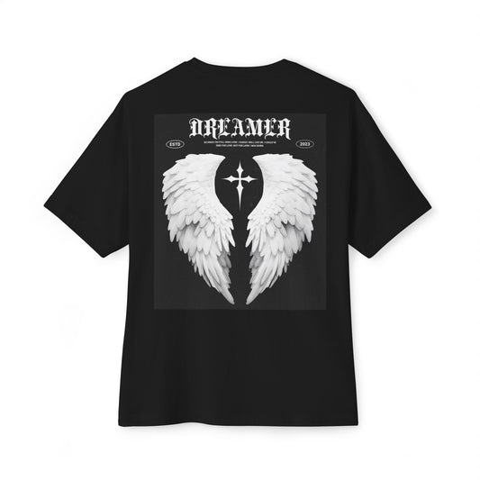 Dreamer Wings Unisex Oversized Tee - Stylish Graphic Tee, Casual Comfort Shirt