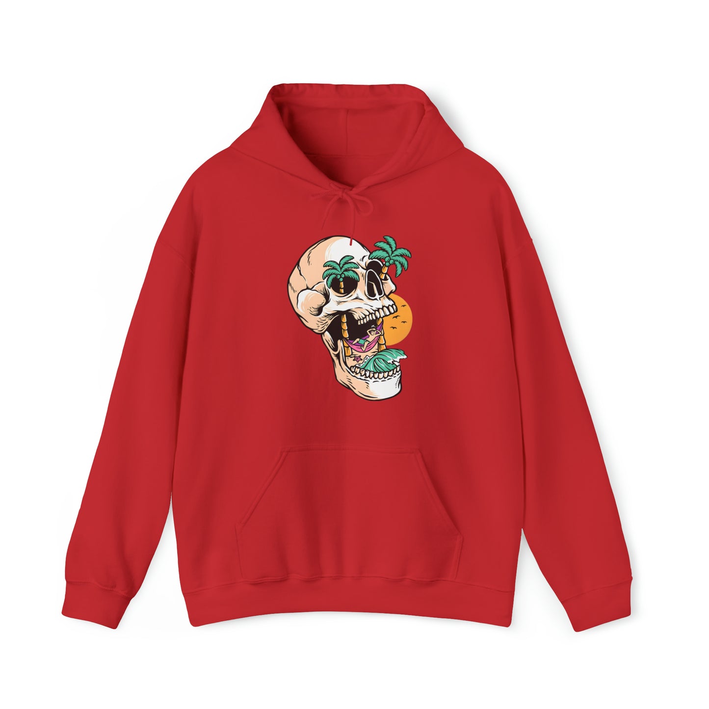 Sudadera con capucha unisex Heavy Blend™ - Skull Island Beach