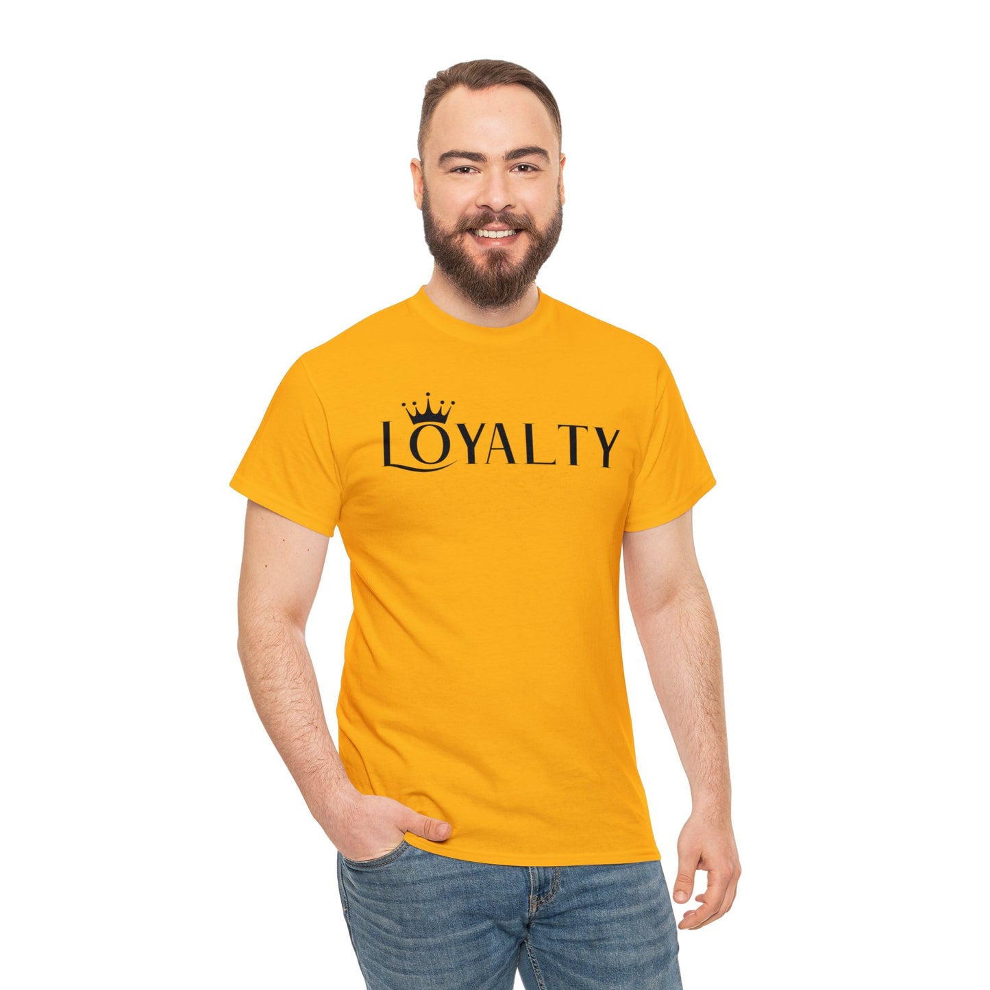 Camiseta unisex de algodón pesado - Reina la lealtad negra