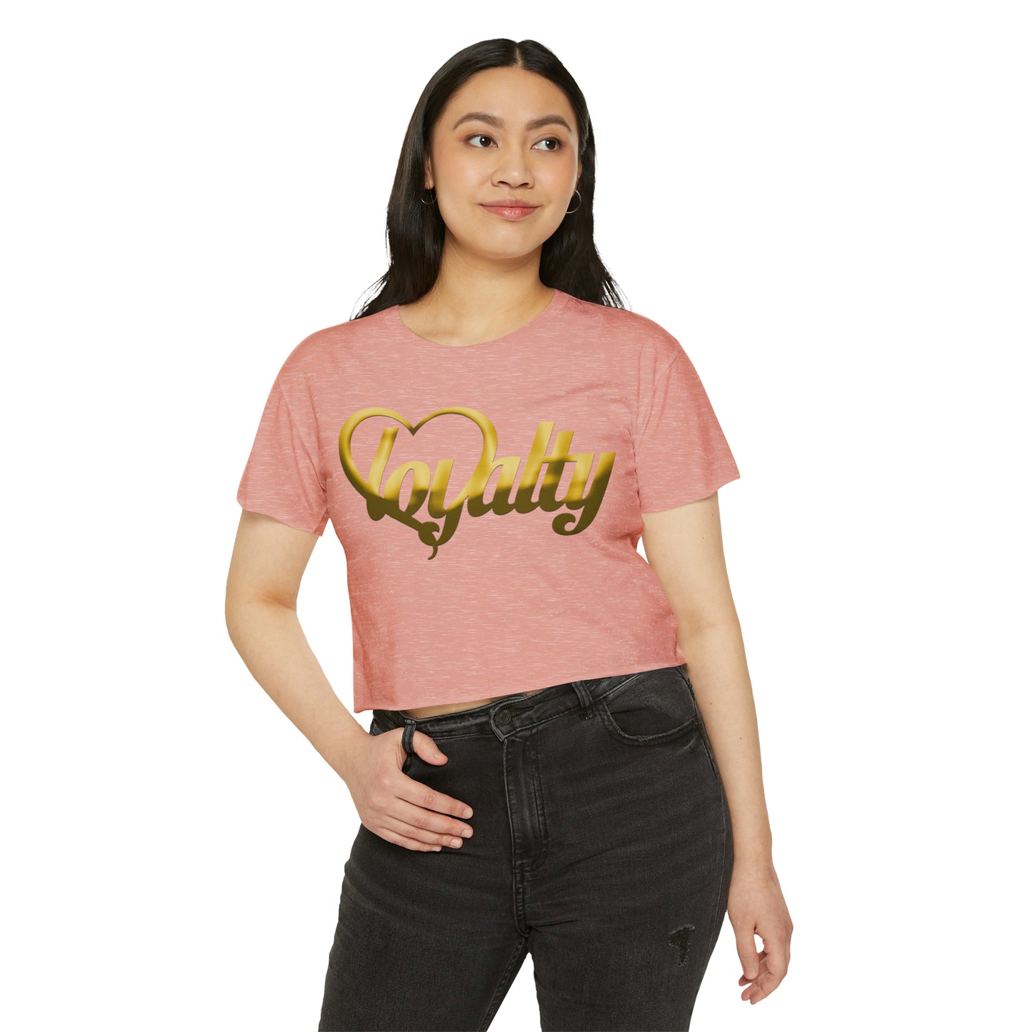 Crop top de festival para mujer - Gold Heart Of Loyalty