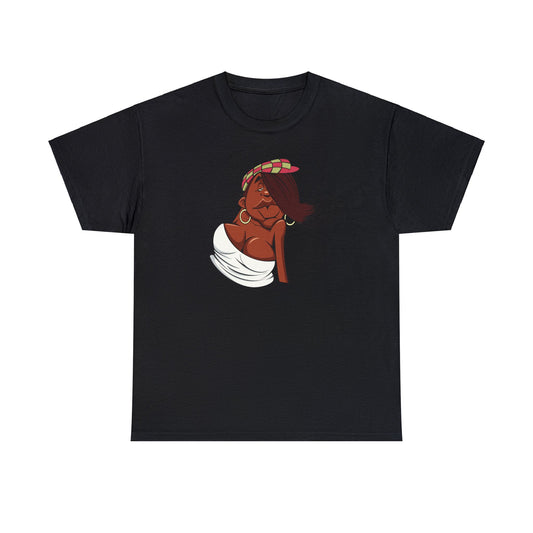 Camiseta unisex de algodón pesado - Chica afroamericana
