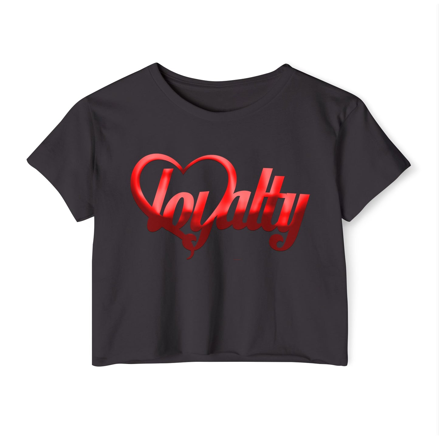 Crop top de festival para mujer - Red Heart Of Loyalty