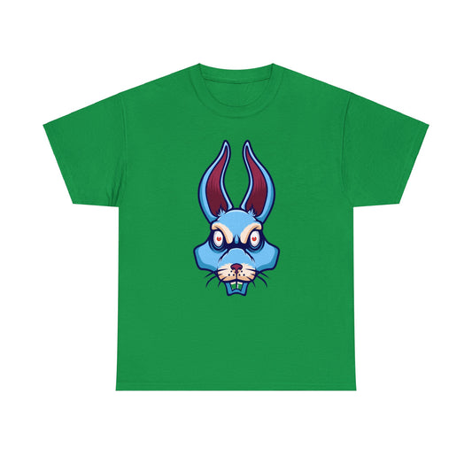 Camiseta unisex de algodón pesado - Cara azul conejo
