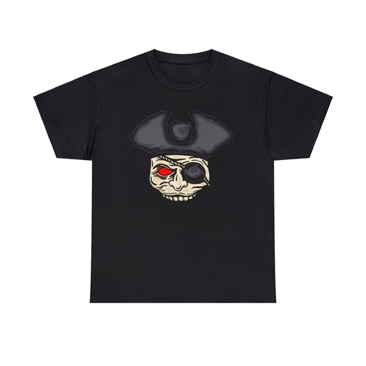 Camiseta unisex de algodón pesado - Pirata aterrador de Halloween