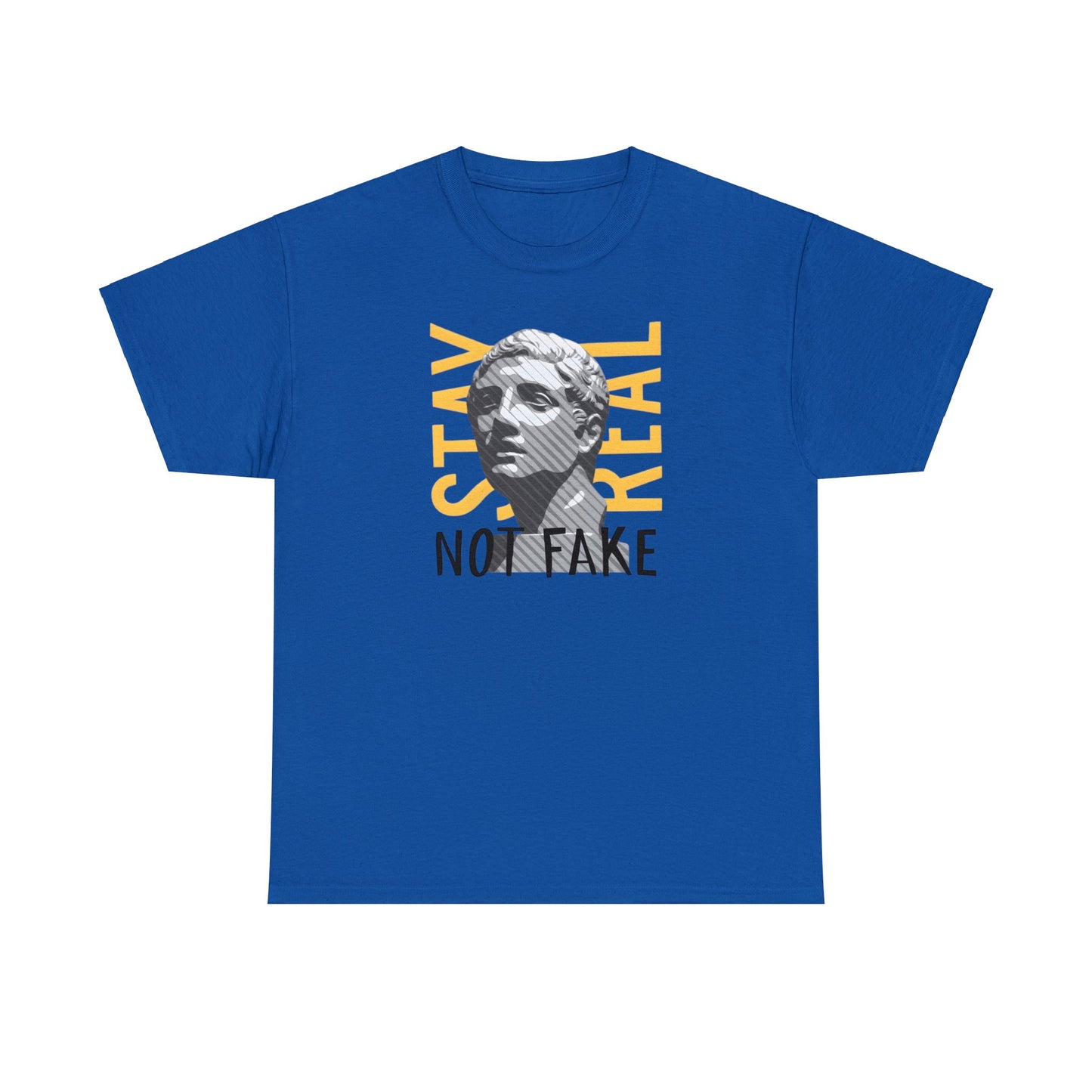 Camiseta unisex de algodón pesado - La estatua griega se mantiene real, no falsa