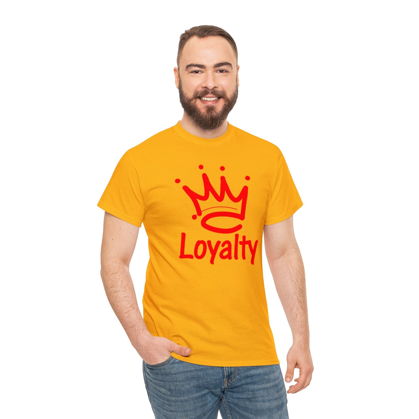 Camiseta unisex de algodón pesado - Corona Roja de Lealtad