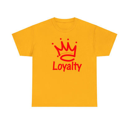 Camiseta unisex de algodón pesado - Corona Roja de Lealtad