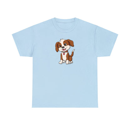 Camiseta unisex de algodón pesado - Cachorro sonriente