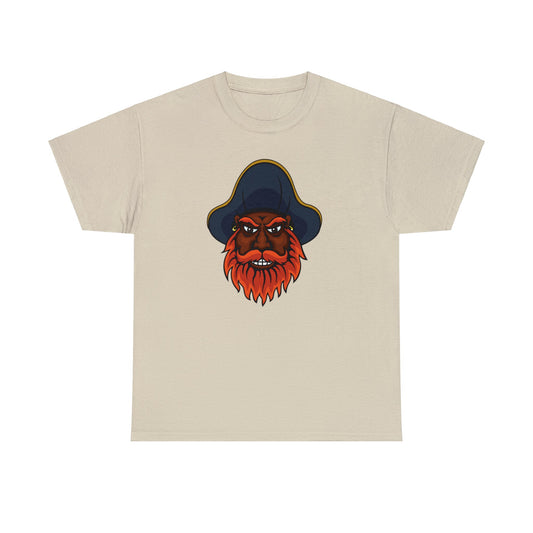 Camiseta unisex de algodón pesado - Capitán barbudo rojo