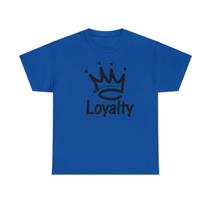 Camiseta unisex de algodón pesado - Corona negra de lealtad