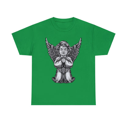 Camiseta unisex de algodón pesado - Estatua del ángel bebé
