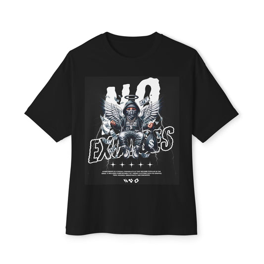 No Excuses Oversized Boxy Tee - Casual Streetwear, Unisex Apparel