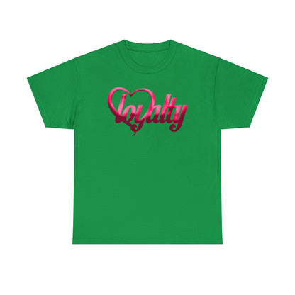 Camiseta unisex de algodón pesado - Corazón rosa de lealtad