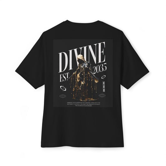 Divine Oversized Tee - Unisex Boxy Shirt, Streetwear Fashion, Casual Graphic Tee, Gift for Him/Her, Trendy Summer Top, Urban Style