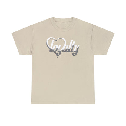 Camiseta unisex de algodón pesado - Corazón blanco de lealtad