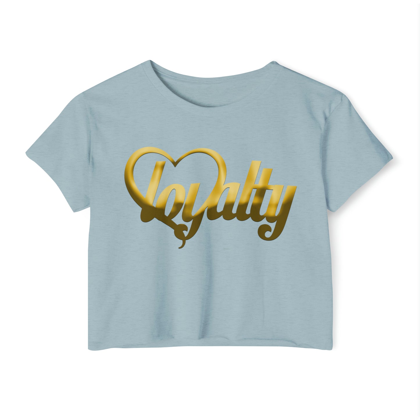 Crop top de festival para mujer - Gold Heart Of Loyalty