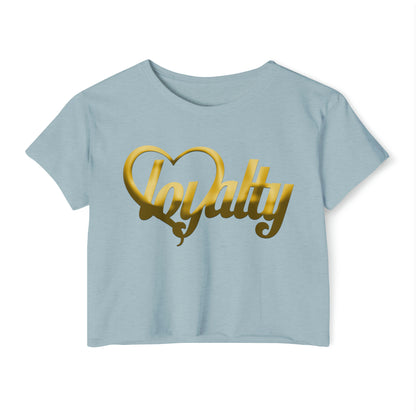 Crop top de festival para mujer - Gold Heart Of Loyalty