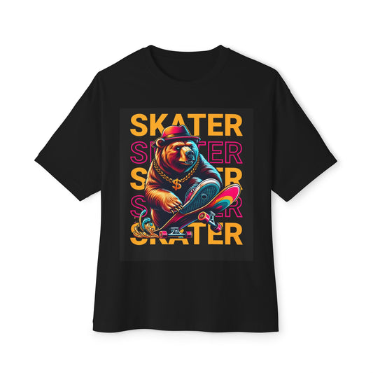 Skater Bear - Graphic Tee, Unisex Oversized T-Shirt for Skate Lovers
