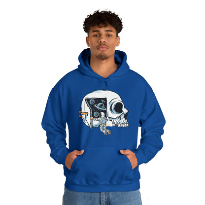 Sudadera con capucha unisex Heavy Blend™ - Los astronautas piensan en abrir las puertas del universo
