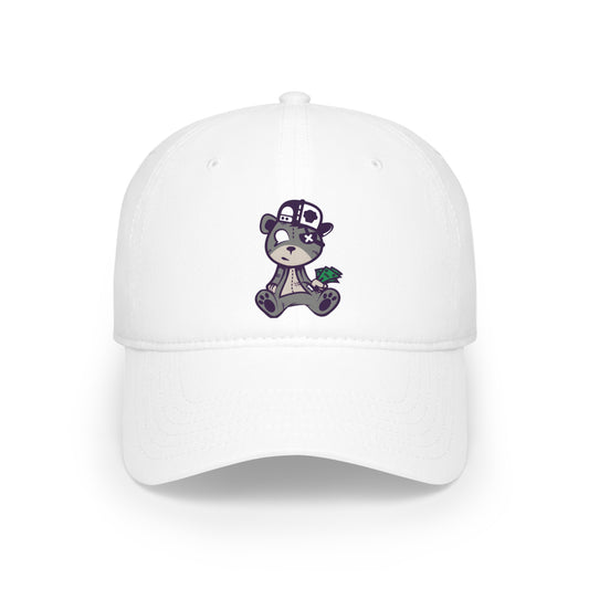 Gorra de béisbol de perfil bajo - Oso con dinero