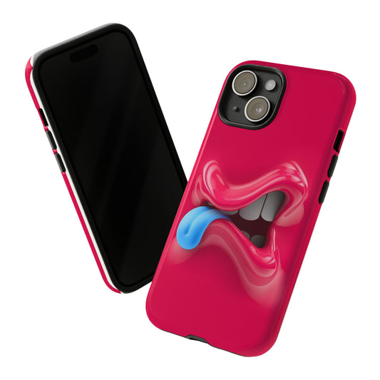Tough Cases Apple iPhone - Boca abstracta, lengua, azul