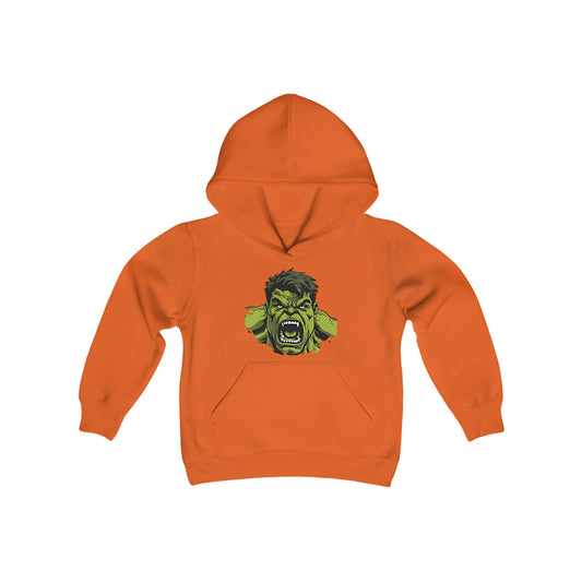 Sudadera con capucha de mezcla pesada para jóvenes - Hulk Angry
