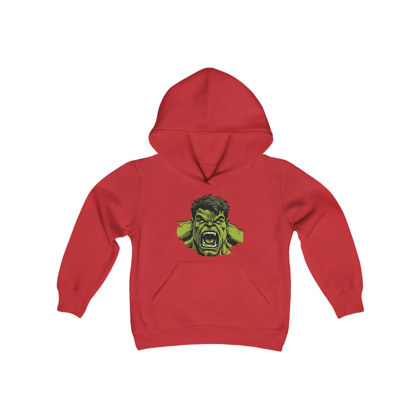 Sudadera con capucha de mezcla pesada para jóvenes - Hulk Angry
