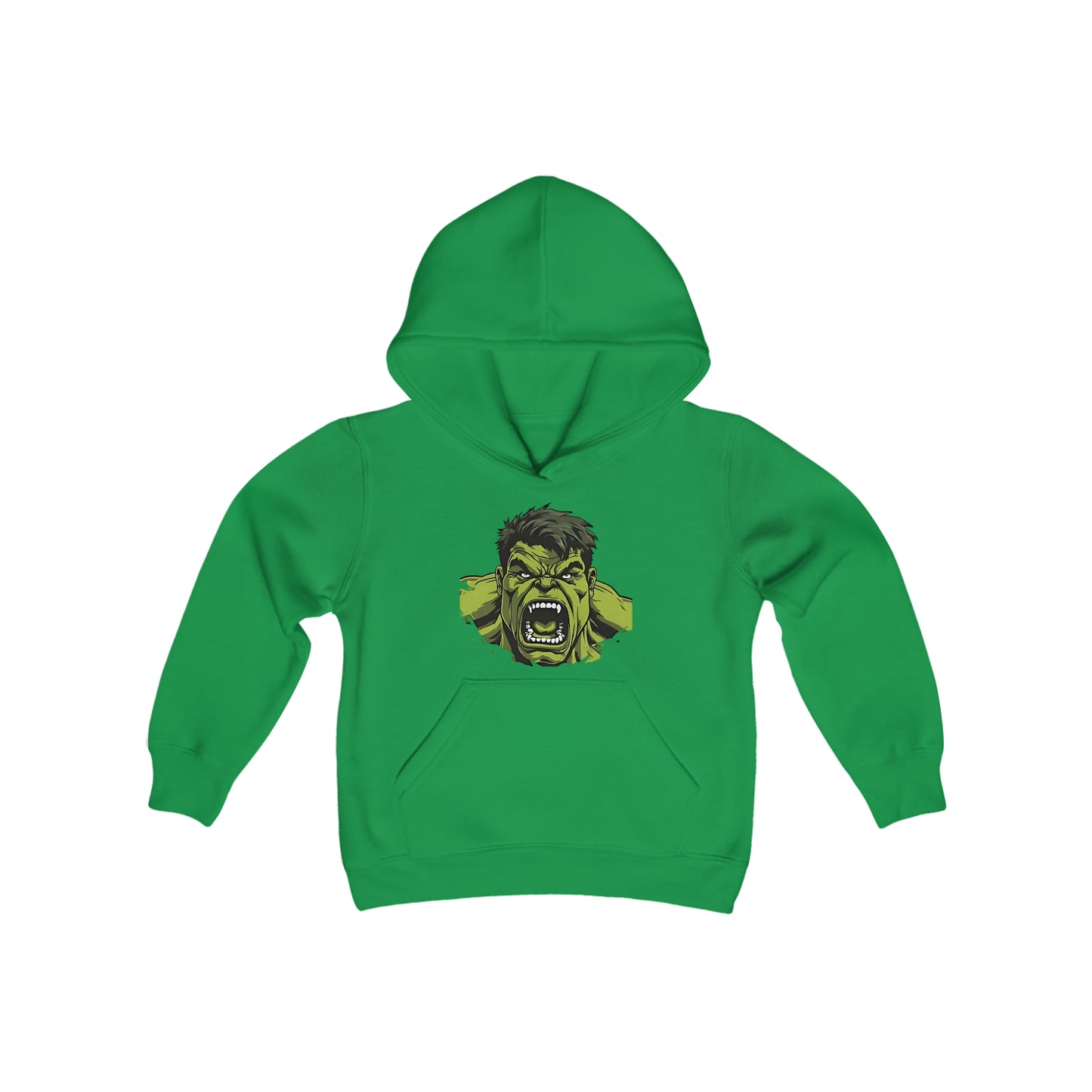 Sudadera con capucha de mezcla pesada para jóvenes - Hulk Angry