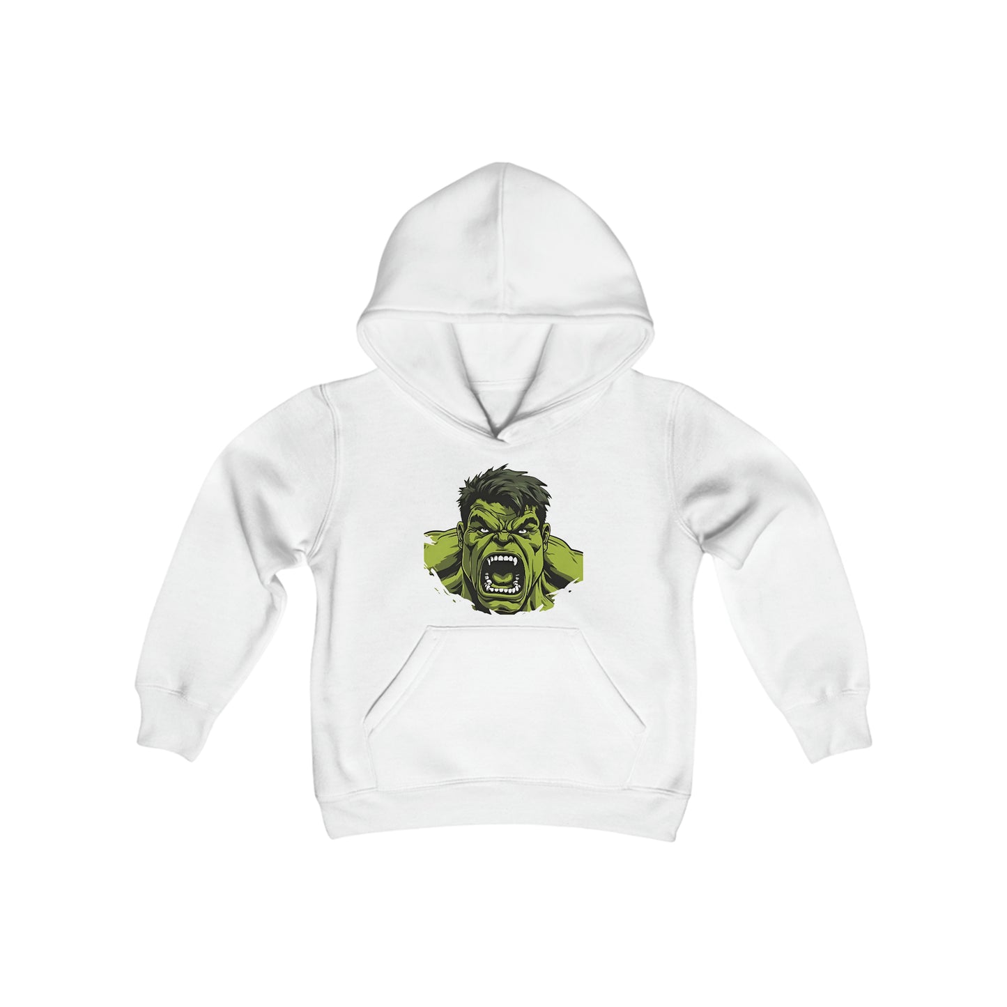 Sudadera con capucha de mezcla pesada para jóvenes - Hulk Angry