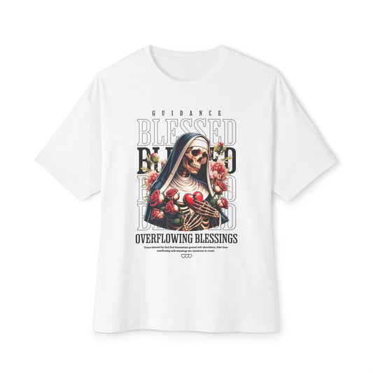 Blessed Guidance Oversized Tee - Unisex Horror Aesthetic Top, Casual Streetwear
