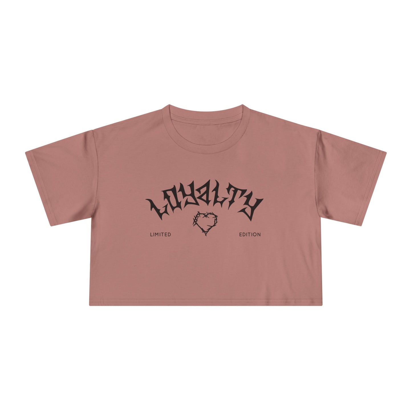 Loyalty Women's Crop Tee | Limited Edition Graphic Top, Trendy Summer Fashion, Perfect for Festivals & Casual Wear, Gift for Friends