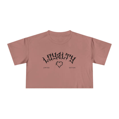Loyalty Women's Crop Tee | Limited Edition Graphic Top, Trendy Summer Fashion, Perfect for Festivals & Casual Wear, Gift for Friends
