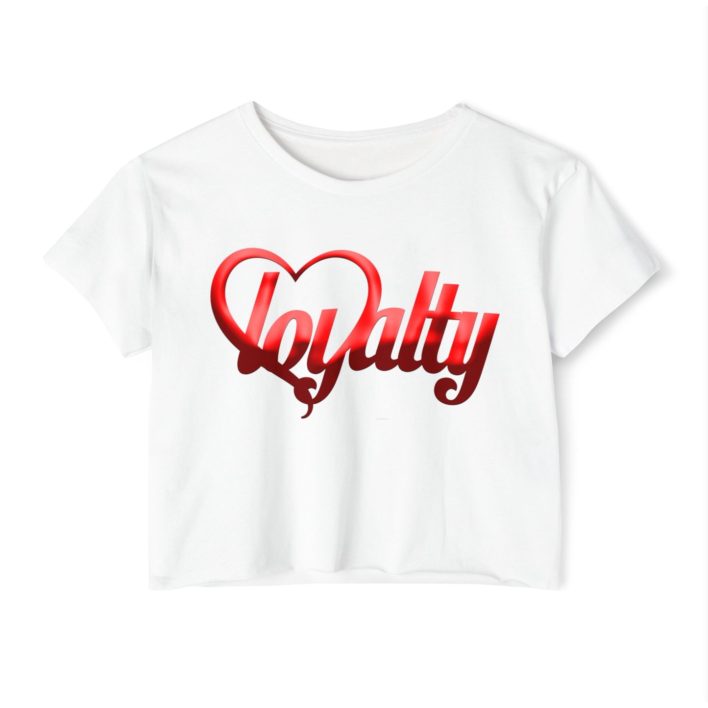 Crop top de festival para mujer - Red Heart Of Loyalty