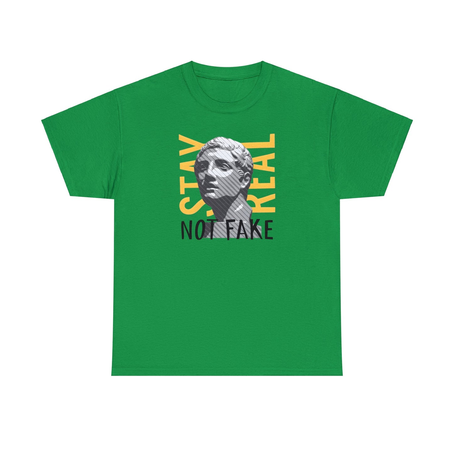 Camiseta unisex de algodón pesado - La estatua griega se mantiene real, no falsa