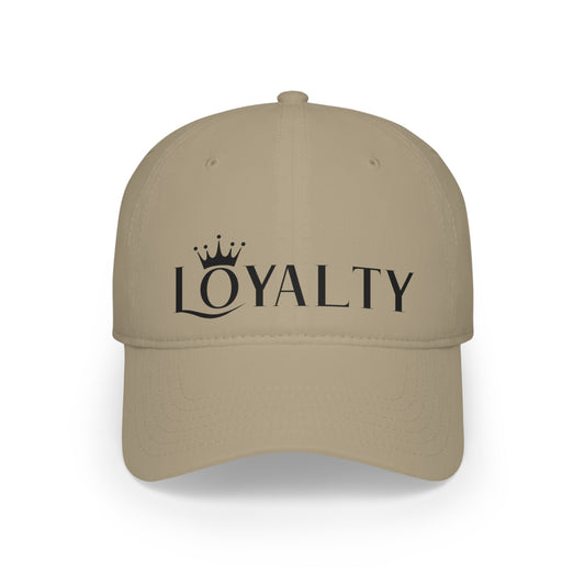 Gorra de béisbol de perfil bajo - Negro La lealtad reina