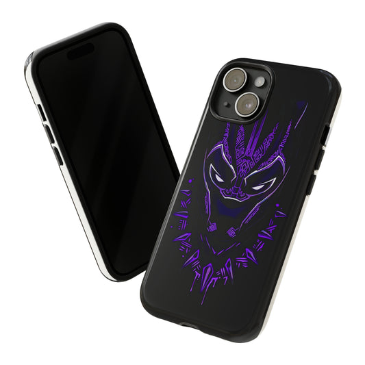 Fundas Duras Apple iPhone - Pantera Negra violeta